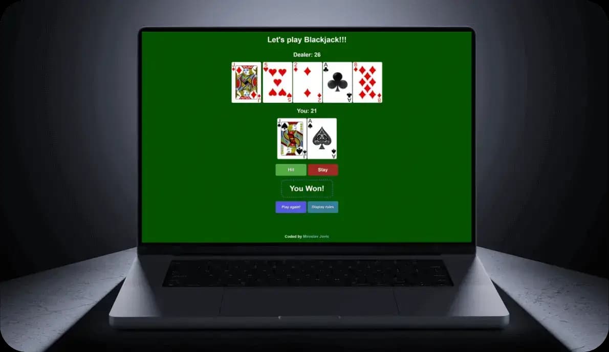 Blackjack | Miroslav Jovic Frontend Developer