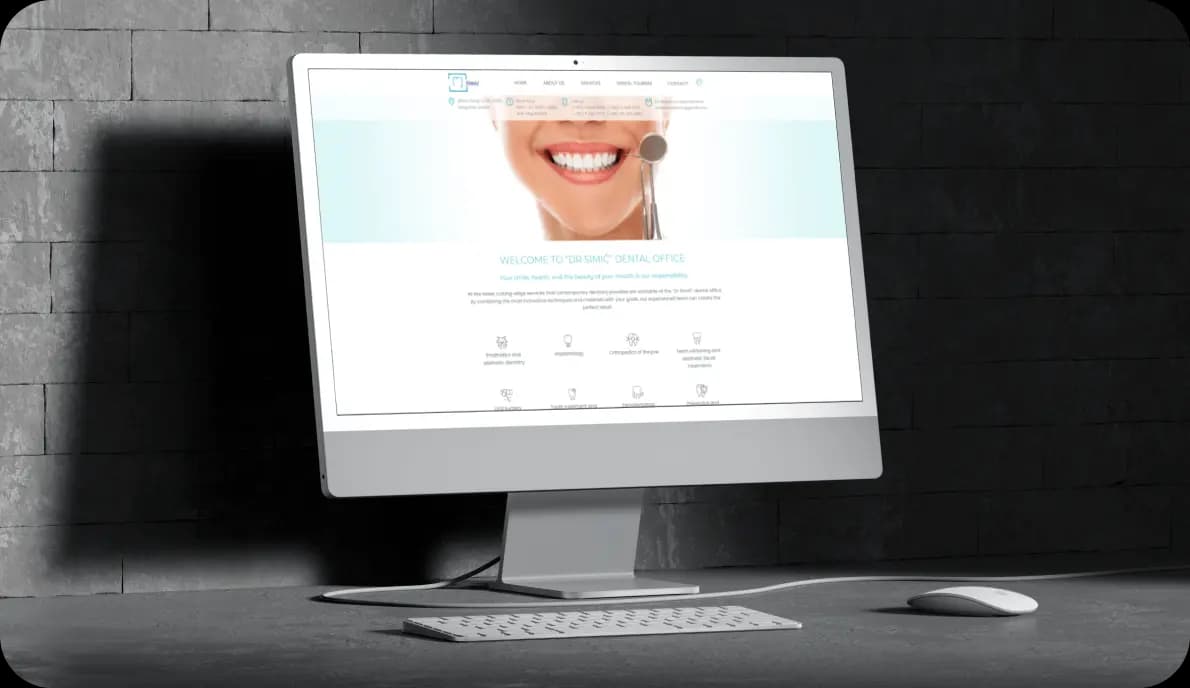 “Dr Simić” dental office | Miroslav Jovic Frontend Developer