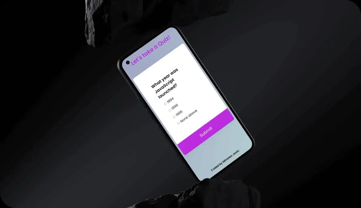 Quiz App | Miroslav Jovic Frontend Developer